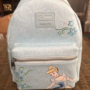 blue cinderella loungefly backpack